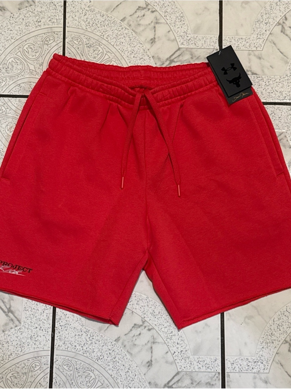 New Under Armour Project Rock Icon Fleece Shorts Men’s Size Medium 1389918-989